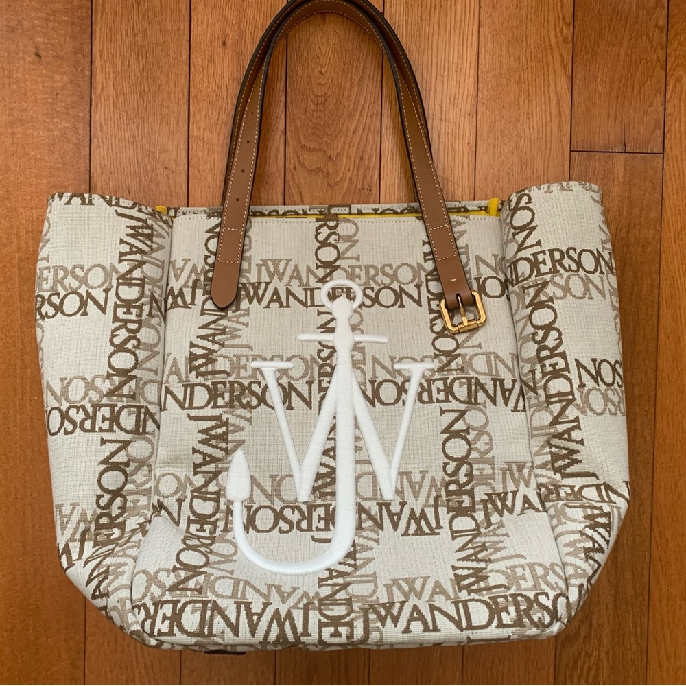 JW ANDERSON BELT TOTE - CABAS BAG WITH LOGO GRID - Picture 5 of 7